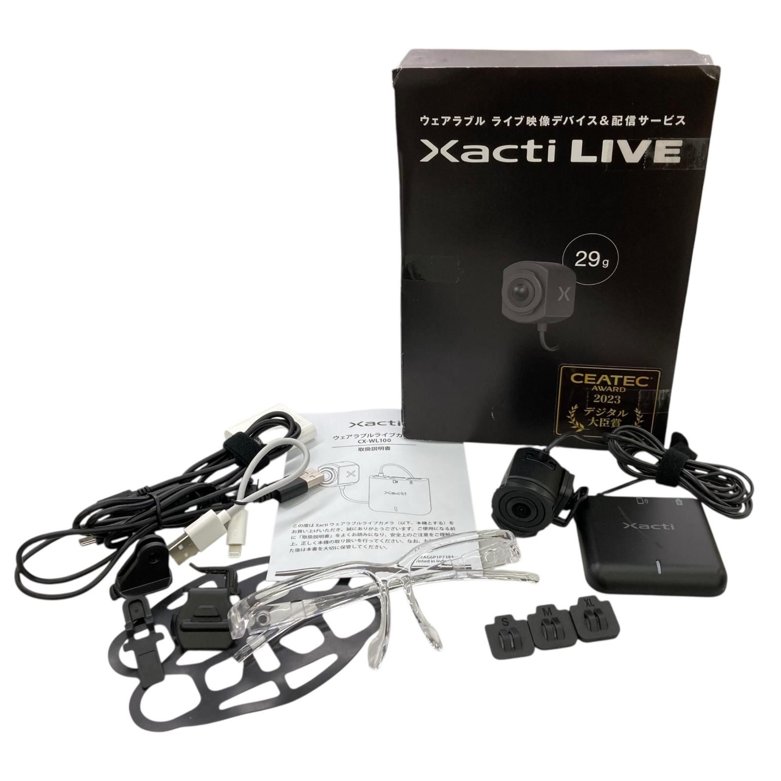 186000 現状品 Xacti LIVE ウェラブルライブカメラ CX-WL100