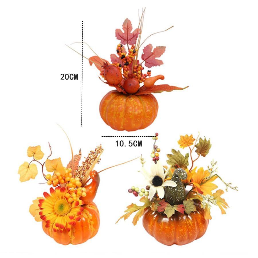 カボチャの置物 （ハロウィン ライト カボチャ 置物 セット