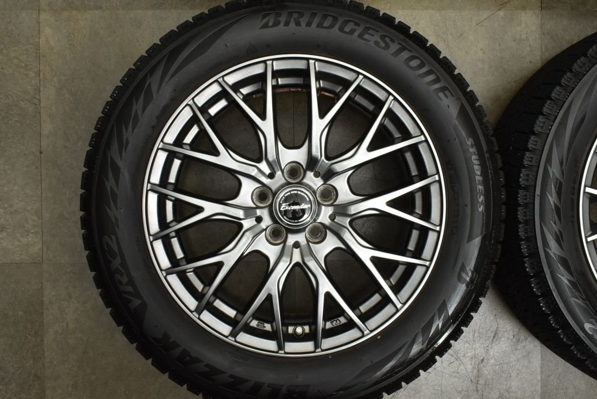 100％品質保障！ バリ溝 エクシーダー 16in 6.5J 48 PCD100 ブリヂストン ブリザック VRX2 205 55R16 インプレッサ プリウス カローラツーリング ＜特価 ＞2025年新作登場!