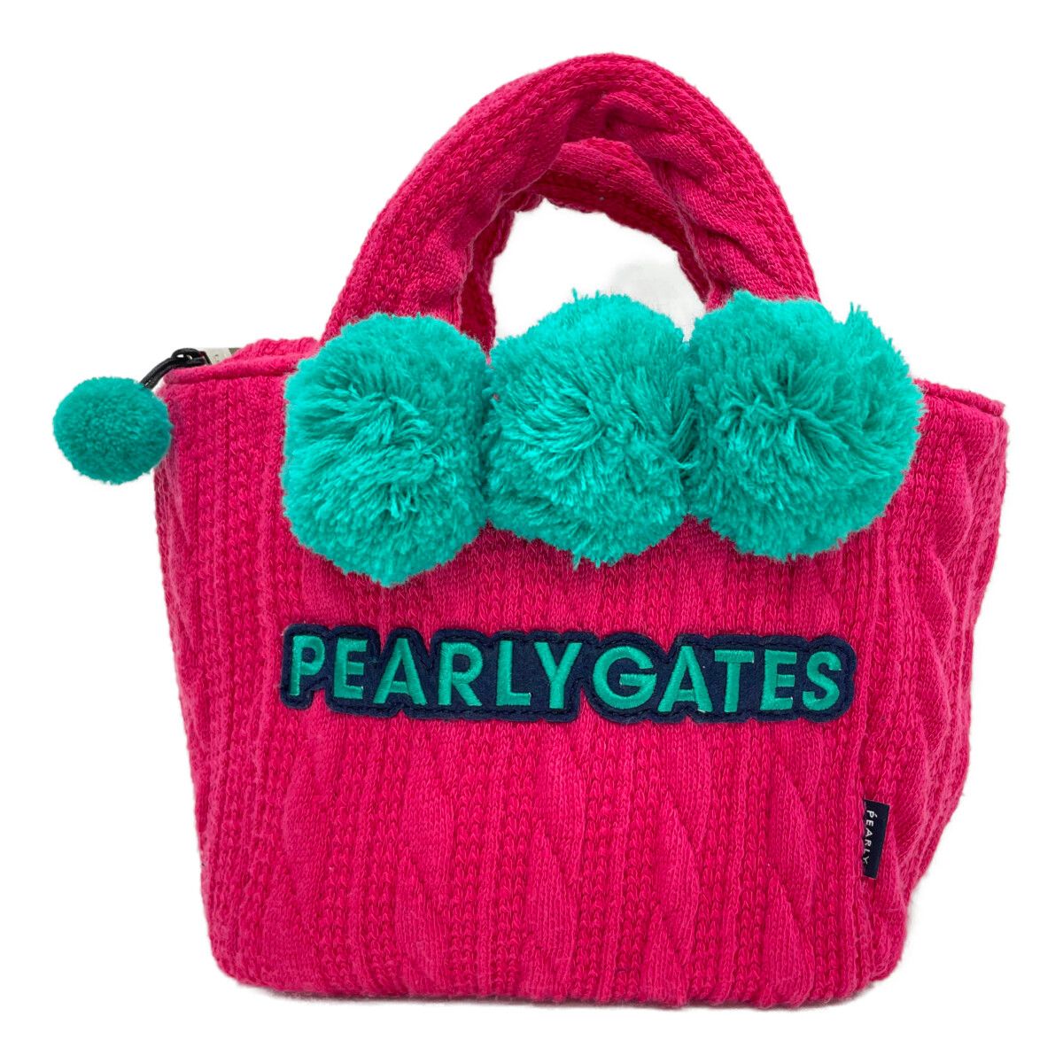 新品 未使用 PEARLY GATES  ケーブルニット カートバッグ ピンク 中古 パーリーゲイツ PEARLY GATES カートバッグ ピンク