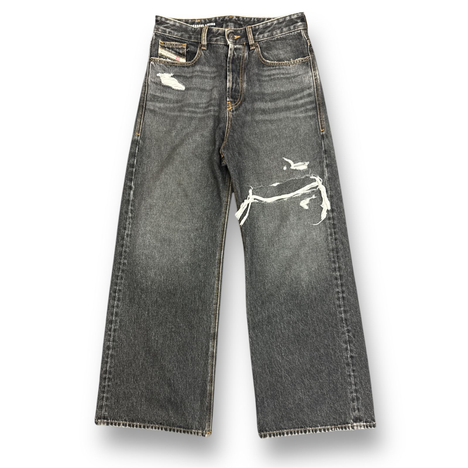 定価53900円 DIESEL D-Rise Straight Jeans ダメージストレート 