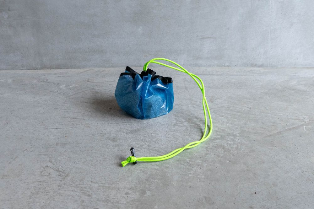 【 sudsns スーデザインズ Sphere Sack DCF (S) Blue×NeonGreen  】 スーデザインワークス スフィアサック 巾着 ポーチ suu design works