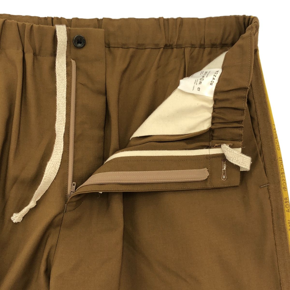 TOZAOU トザオウ mini TRACK Slacks トラックスラックスパンツ