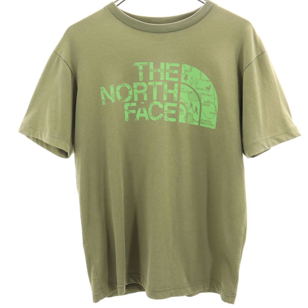 ノースフェイス NT31701A アウトドア 半袖 Tシャツ M カーキ THE NORTH FACE メンズ 古着 【240328】 メール便可