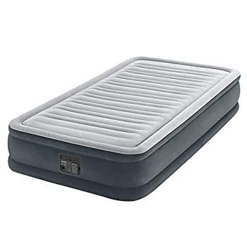 インテックス Intex エアーベッド 正規販売店 コンフォートプラッシュ S 67765JB グレー コンフォートプラッシュミッドライズ シングル