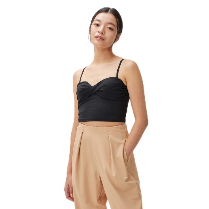 Speedo Top Crop 新品・5営業日で発送Speedo(スピード) 色 Women's (SFW72333) SF_E_CROP_TOPS USA | Bound Black Highneck FLU3NTE Logo and