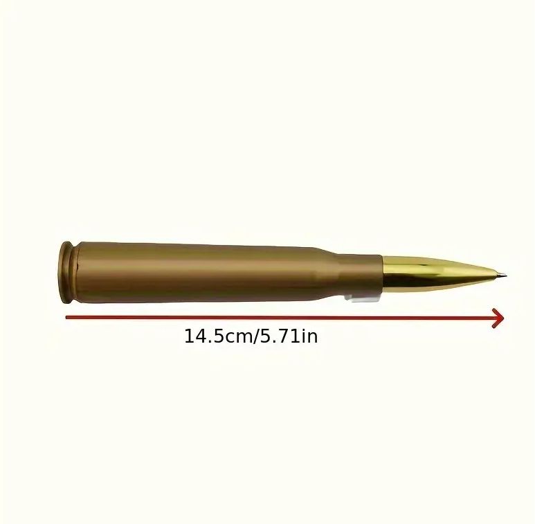 バレット型ボールペン 3本セット 弾丸 ライフル 銃弾 銃 ユニーク