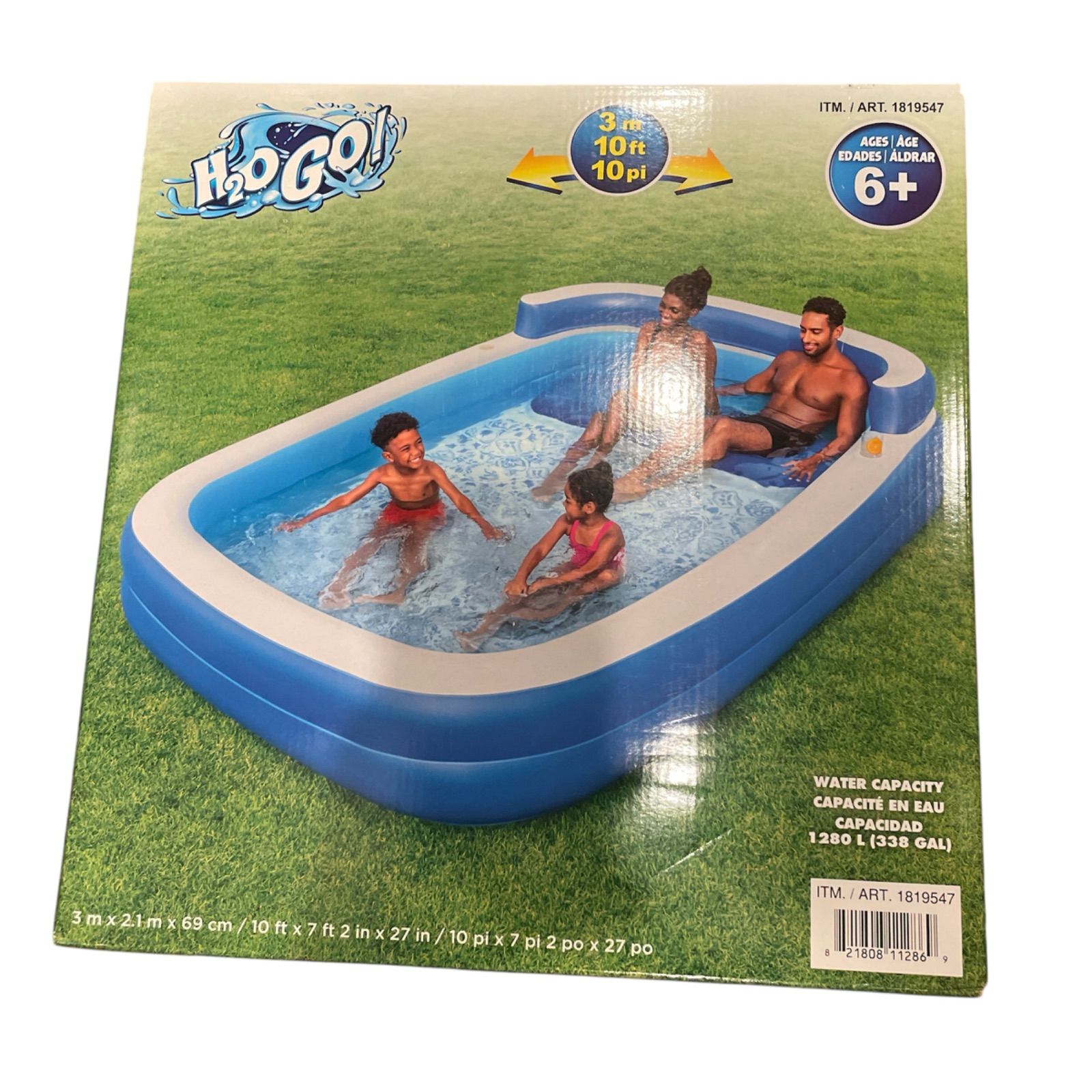 プール H 2 O go! ビニールプール 特大サイズ 3 m 2.1 69 cm 大人 子供 大きいサイズ 水遊び 夏 外遊び 屋外 夏休み 小学生 中学生 高校生 水泳