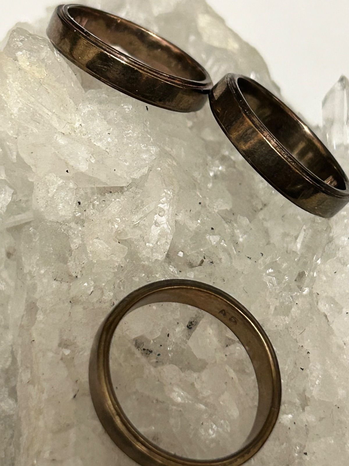 在庫2000年代初期K5刻印GOLDプレーンモデルRING黄金サイズ18号