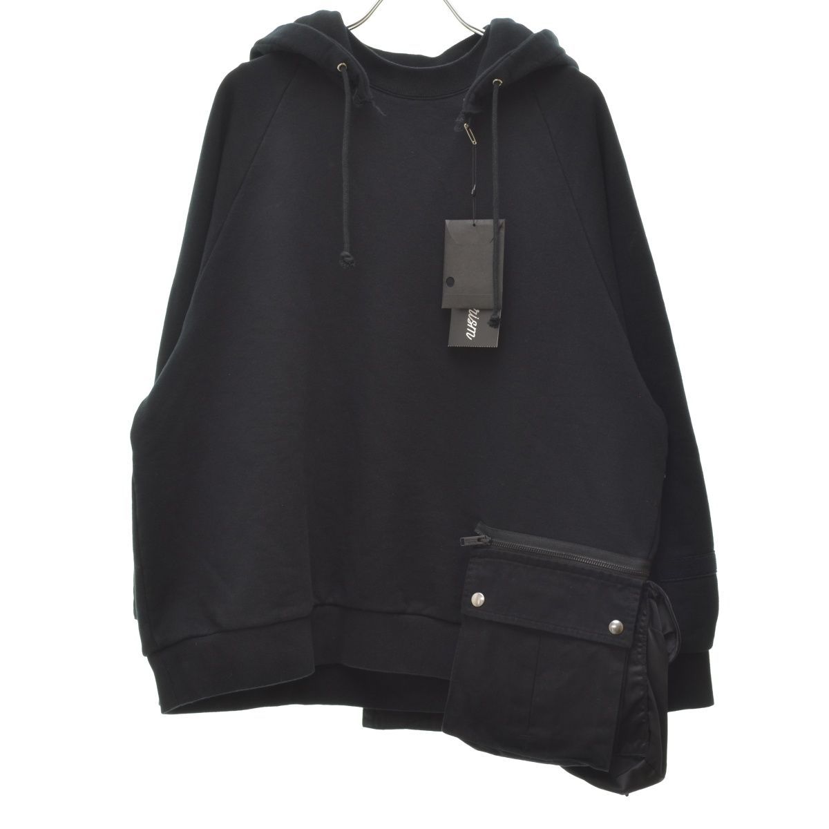 【UNDERCOVER / アンダーカバー】22AW UI2B4806 ポケット付HOODIEスウェットパーカー black ブラック 黒