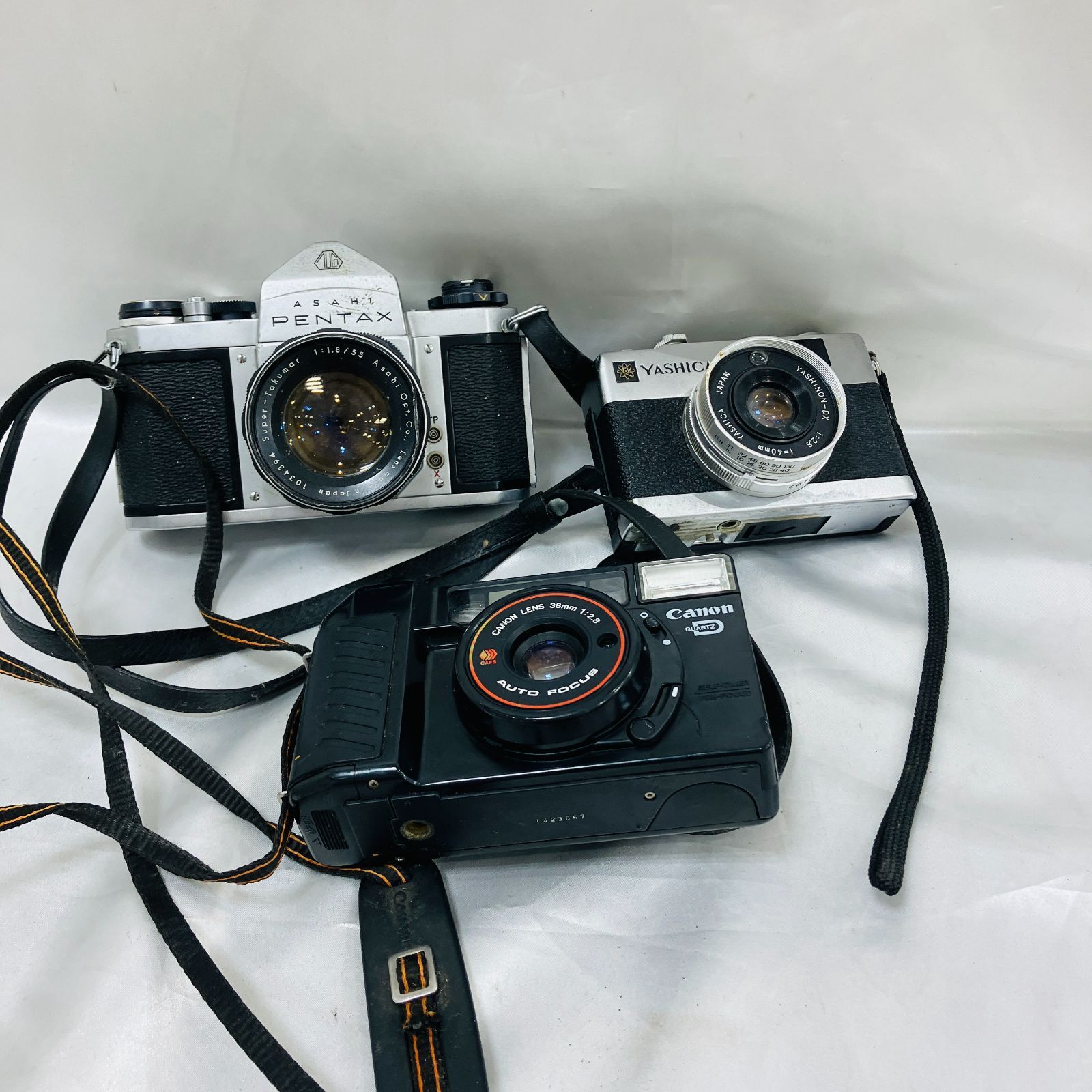 【ジャンク品】Canonオートボーイ2＋ペンタックスzoom70x セット ジャンク品】Canonオートボーイ2＋ペンタックスzoom70x セット