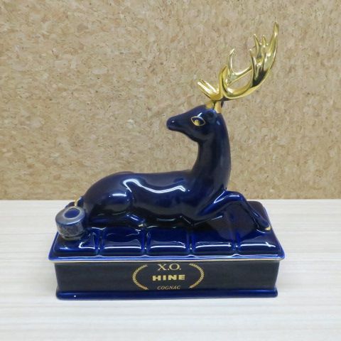 HINE XO COGNAC 鹿型陶器ボトル 楽天市場】【未開栓】HINE ハイン XO 鹿 青陶器 ボトル 700ml 40