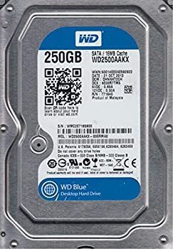 wd2500aakx-00erma0、DCM dhnnkt2ch、Westernデジタル250?GB SATA 3.5ハードドライブ