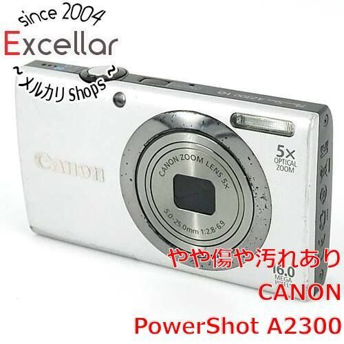 bn:1] Canon製 PowerShot A2300 シルバー 1600万画素 本体いたみ