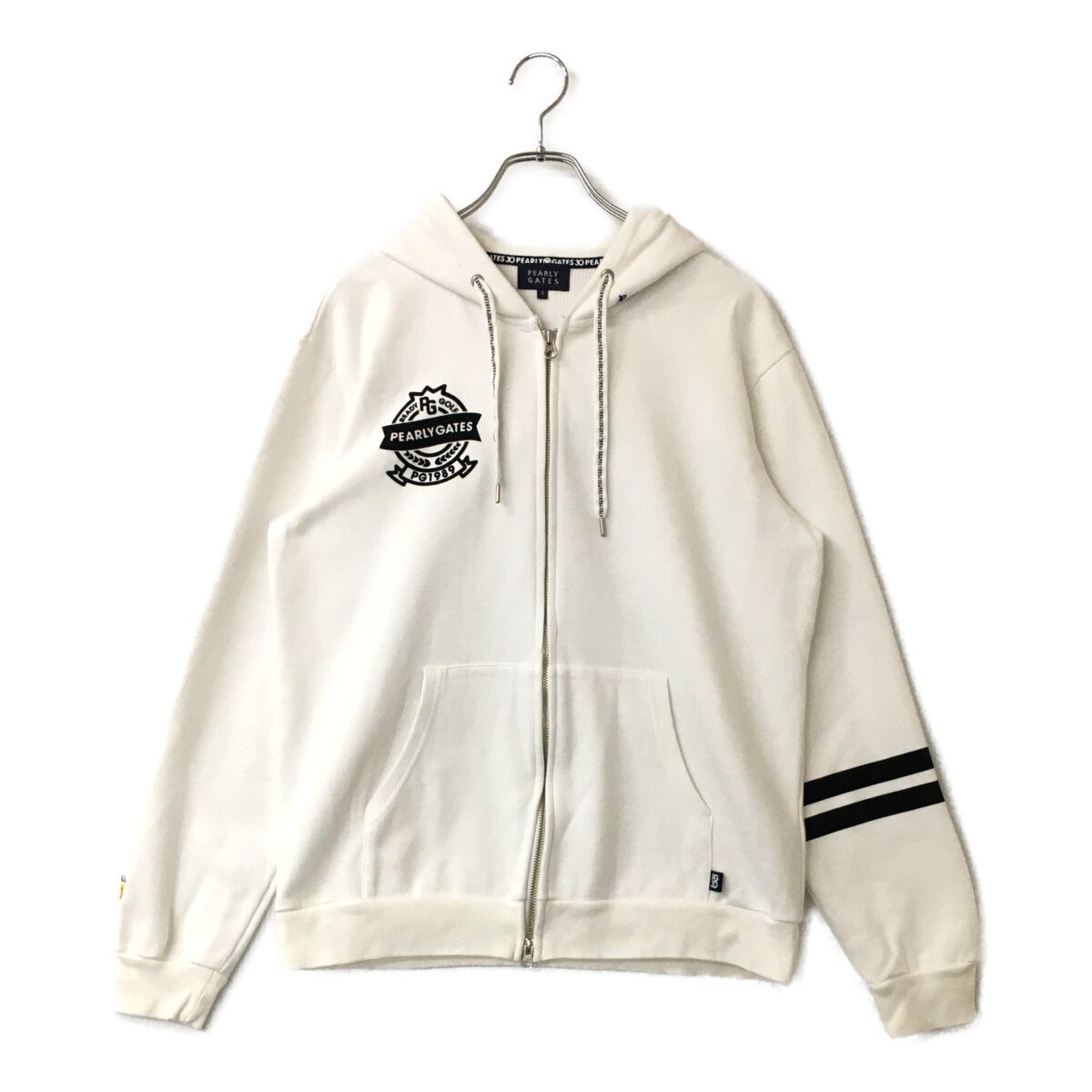 未使用品❗️パーリーゲイツ　ダブルジップ　パーカー　ブルゾン　ジャケット　5/L 中古 メンズ パーリーゲイツ PEARLY GATES ブルゾン 5(L) 紺