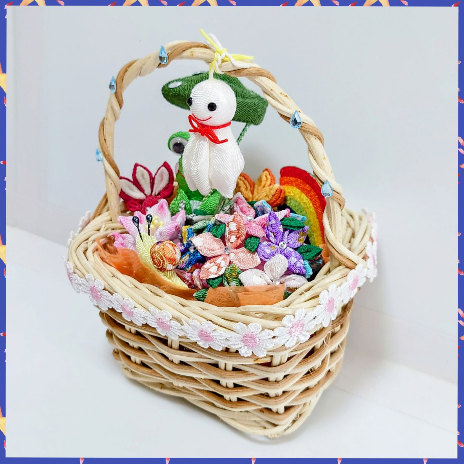 2023年新作】四季シリーズ「梅雨物語」カエル・てるてる坊主