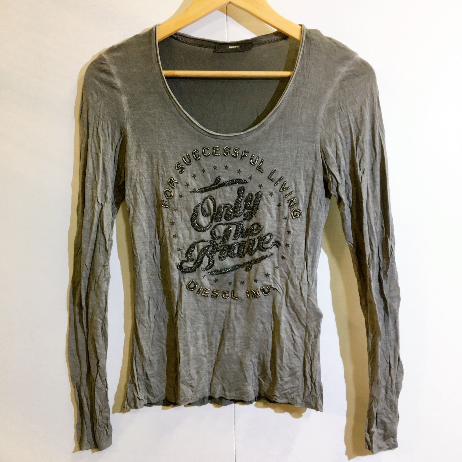 美品】DIESEL ディーゼル ロンt トップス Tシャツ 長袖 レディース M 