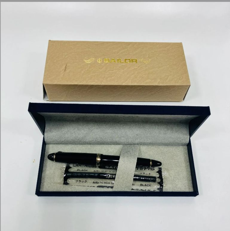 A SAILOR セーラー 万年筆 14K K14 14金 インク付き き