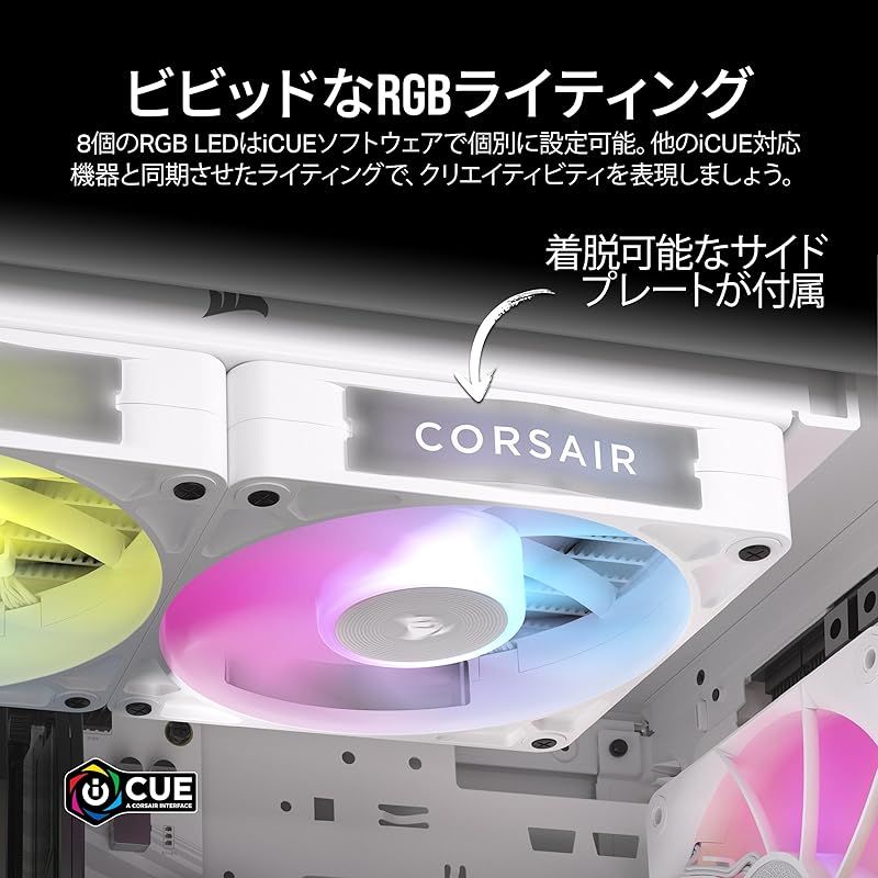 CORSAIR iCUE LINK RX140 RGB 拡張キット 140mm PWM PCケースファン