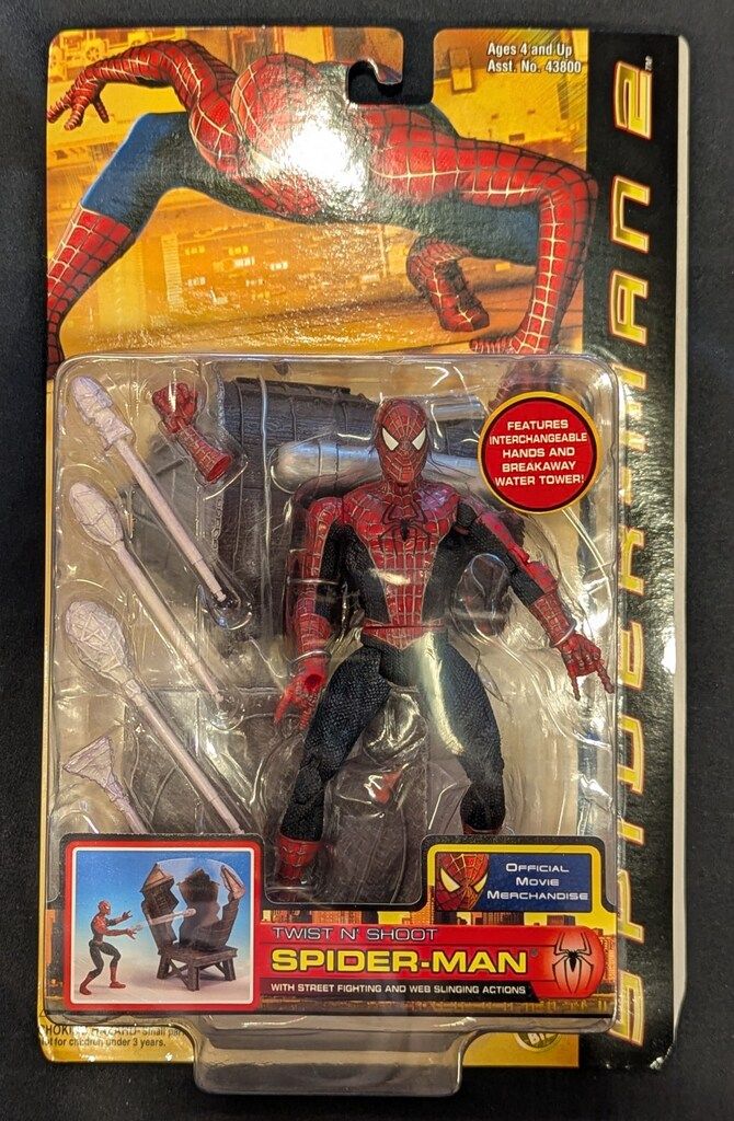 TOY BIZ SPIDER-MAN2 01 TWIST N SHOOT SPIDER-MAN