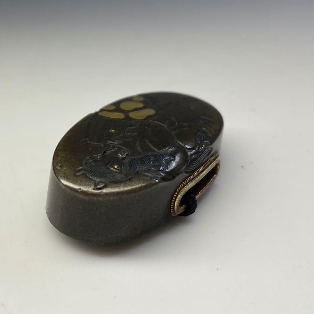 宗雪在銘 馬図縁頭花押入