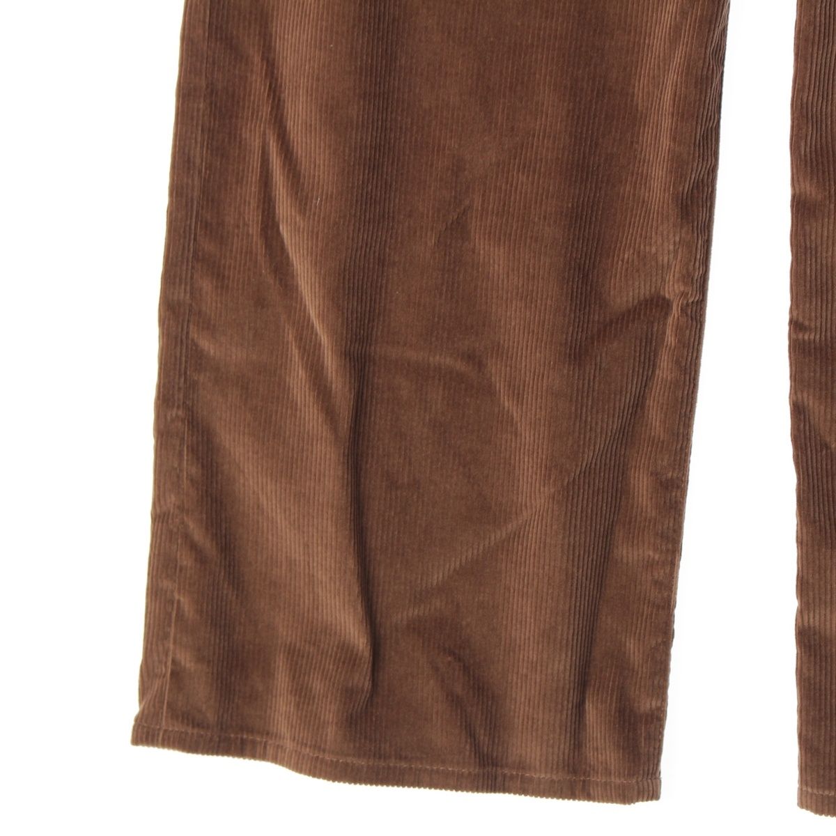 ザロウ カシミヤ混 コットン コーデュロイ パンツ ボトムス ブラウン 2  