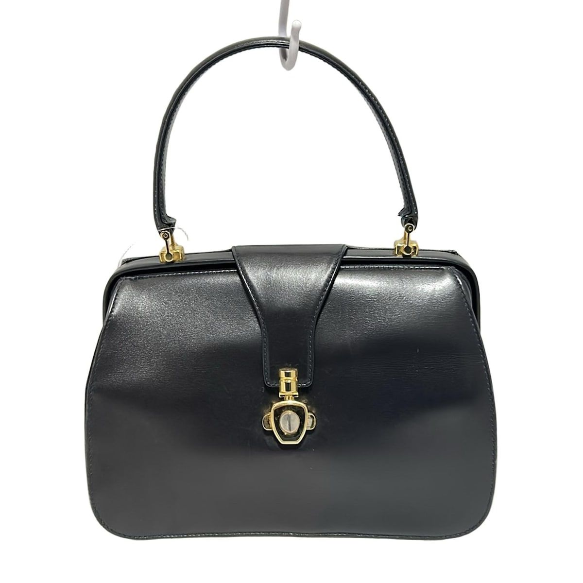 Aquascutum アクアスキュータム ハンドバッグ - 黒 レザー