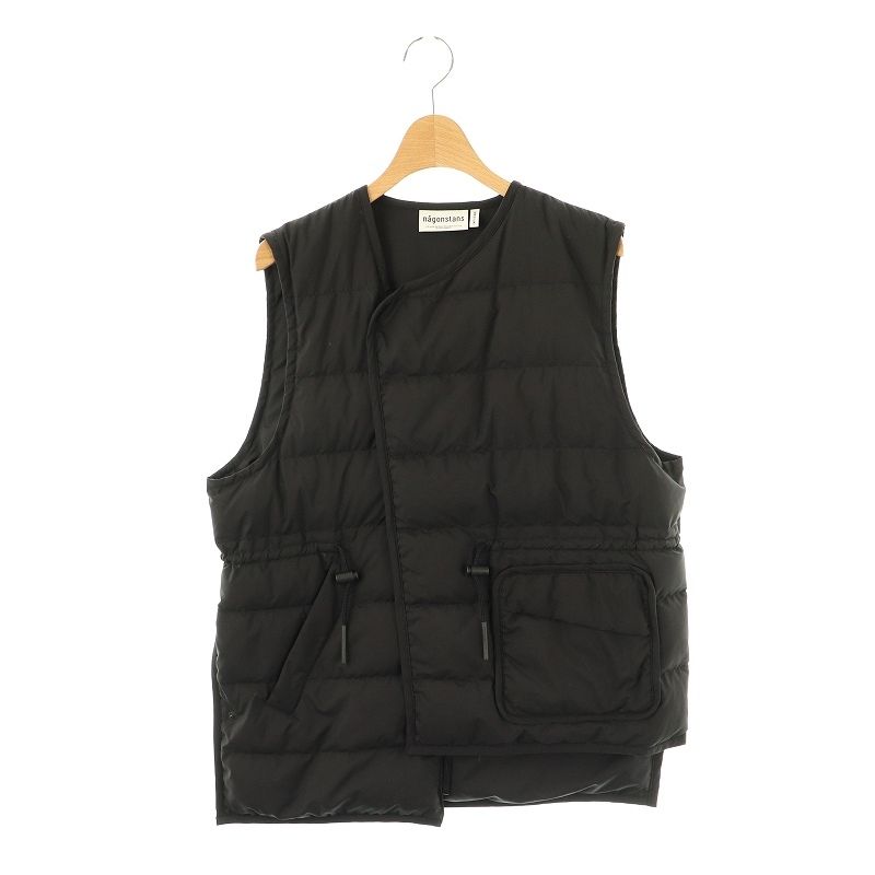 ナゴンスタンス nagonstans 23SS ダウンベスト アシンメトリー M