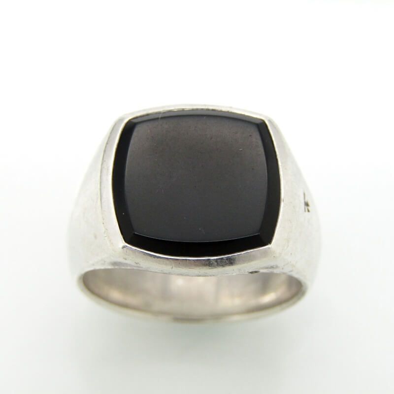 TOM WOOD トムウッド リング Cushion Black Onyx Ring #54