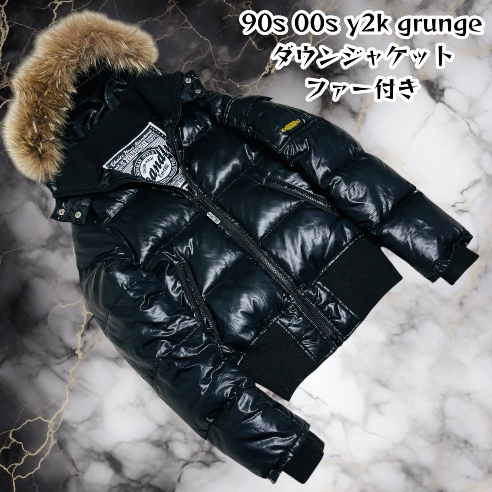 y2k 00s 90s ファーダウンジャケット 平成ギャル ギャル男