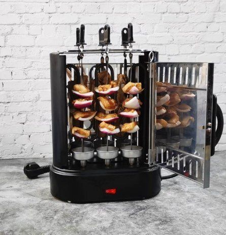 無煙オーブン自動ドネルケバブ機械式オーブン串焼き機無煙小型焼肉機