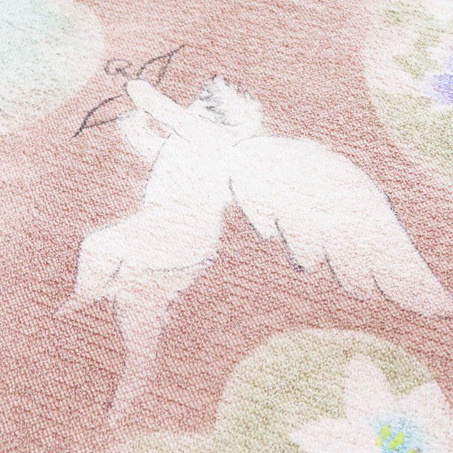 袋帯 中古 リサイクル 正絹 カジュアル 仕立て上がり お太鼓柄 天使に  