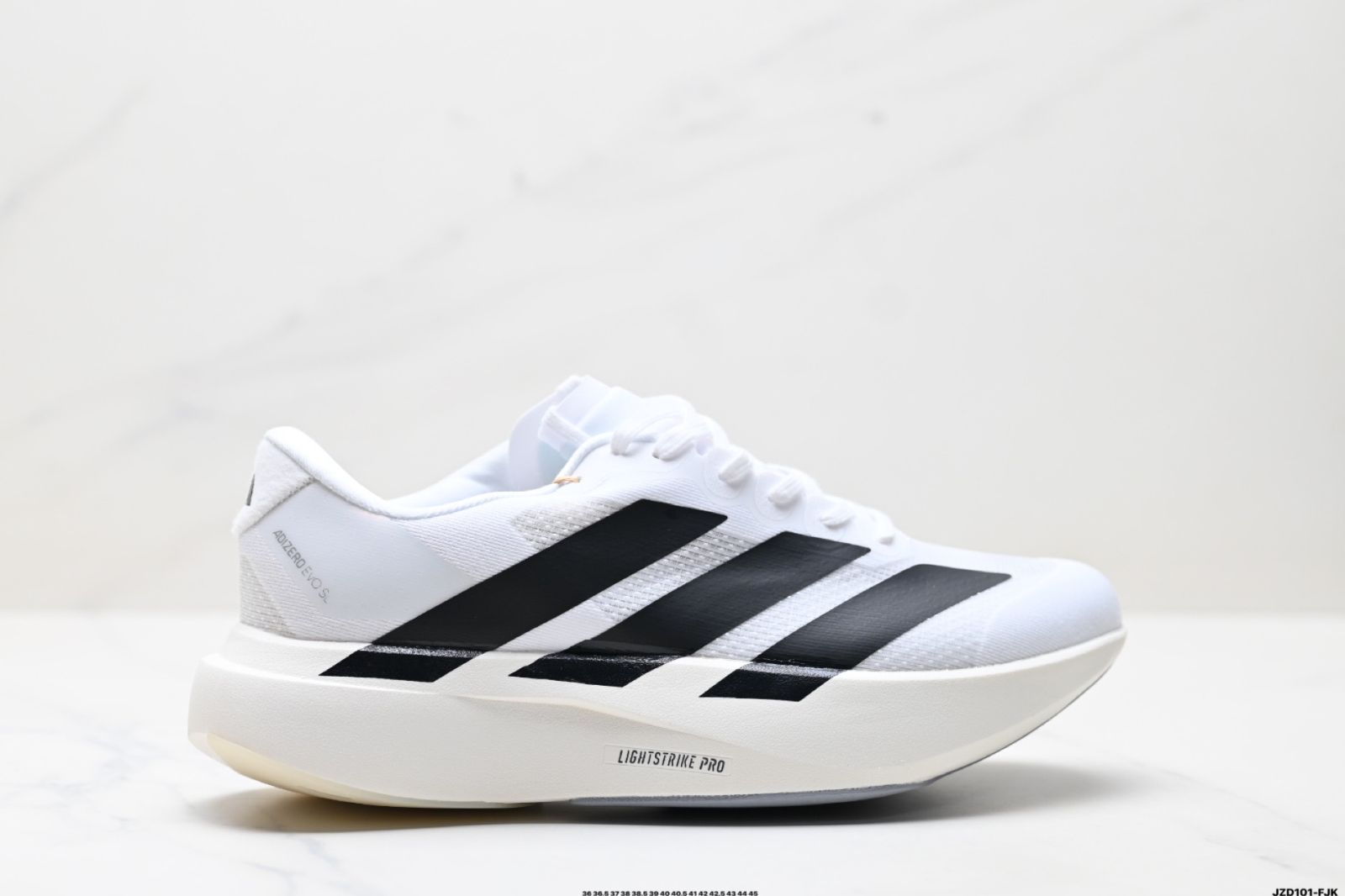 【美品】adidas adizero Evo SL M 25.5 白 ランニング adidas adizero Evo SL M FOOT WEAR WHITE/CORE BLACK/FOOT WEAR