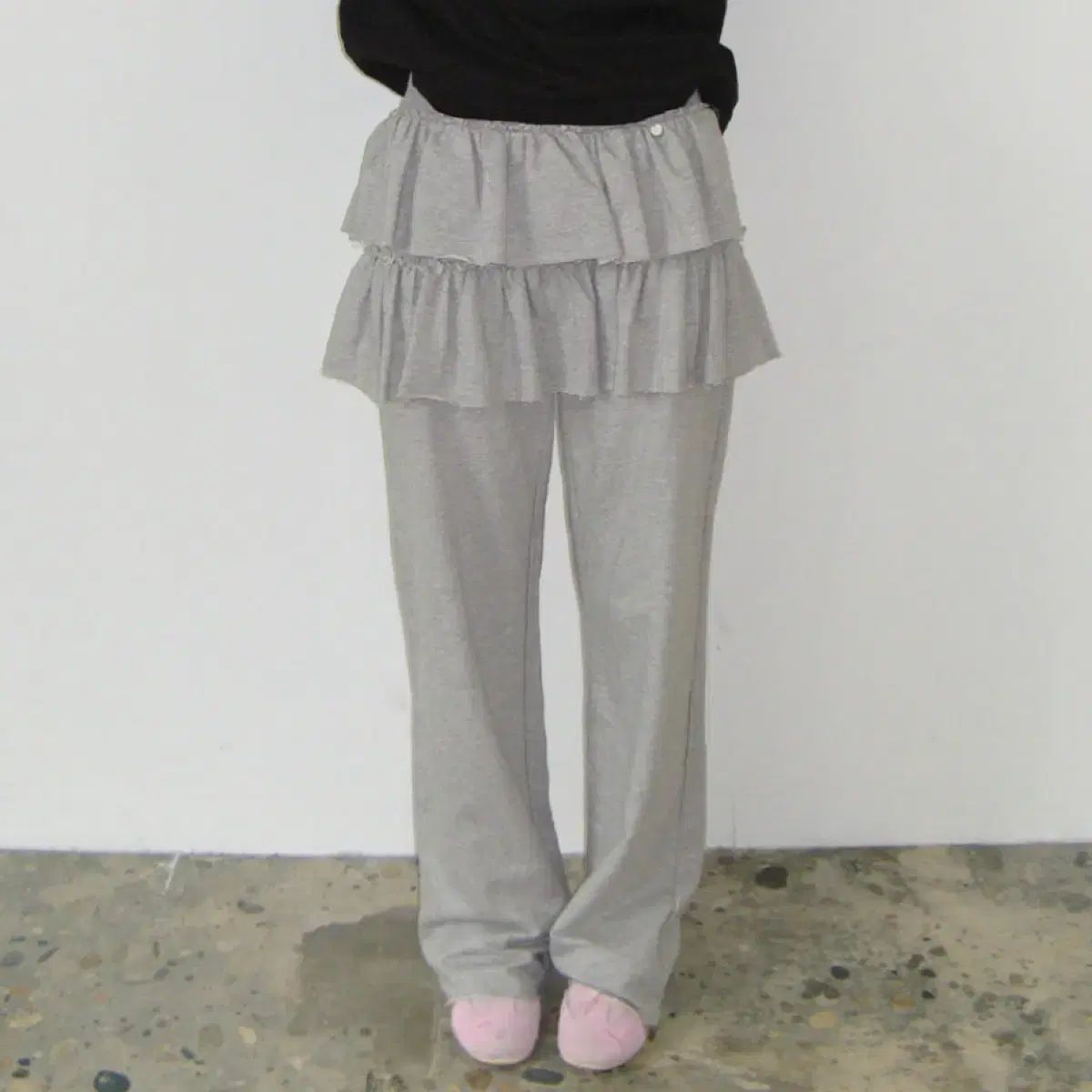 RONRON ティアード フリル レイヤード パンツスカート