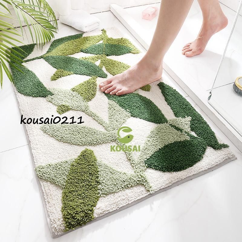 玄関マット おしゃれ 室内 屋外 北欧 風水 吸水マット 玄関 ドアマット 滑り止め付き 泥落とし 45*65 50*80