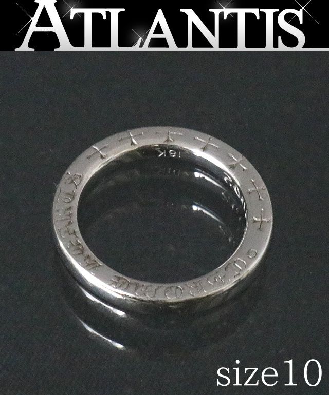CHROME HEARTS 銀座店 クロムハーツ SALE NTFL リング 指輪 18K WG ホワイトゴールド 約10号 94991