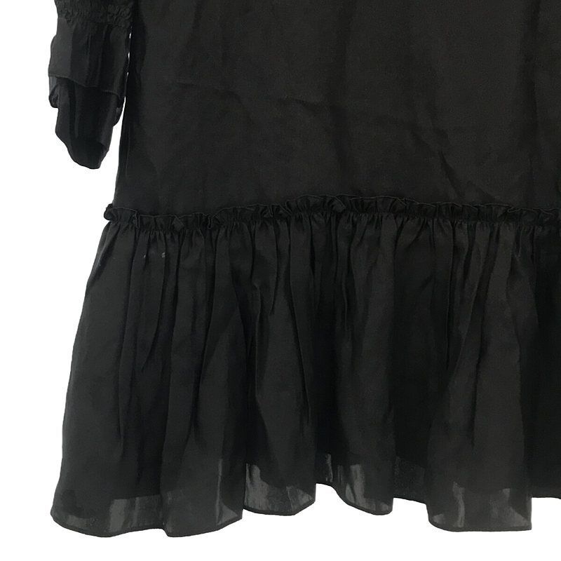 COACH / コーチ | 78908 シルク混 タイ付き ピンタック ワンピース | 0  