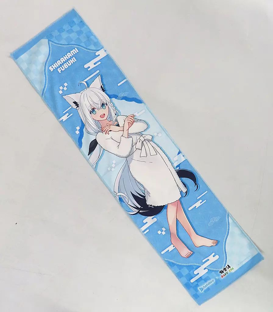 極楽湯コラボ白上フブキのぼりとマフラータオル ホロライブ×極楽湯コラボ 白上フブキ のぼり フロライフ - メルカリ