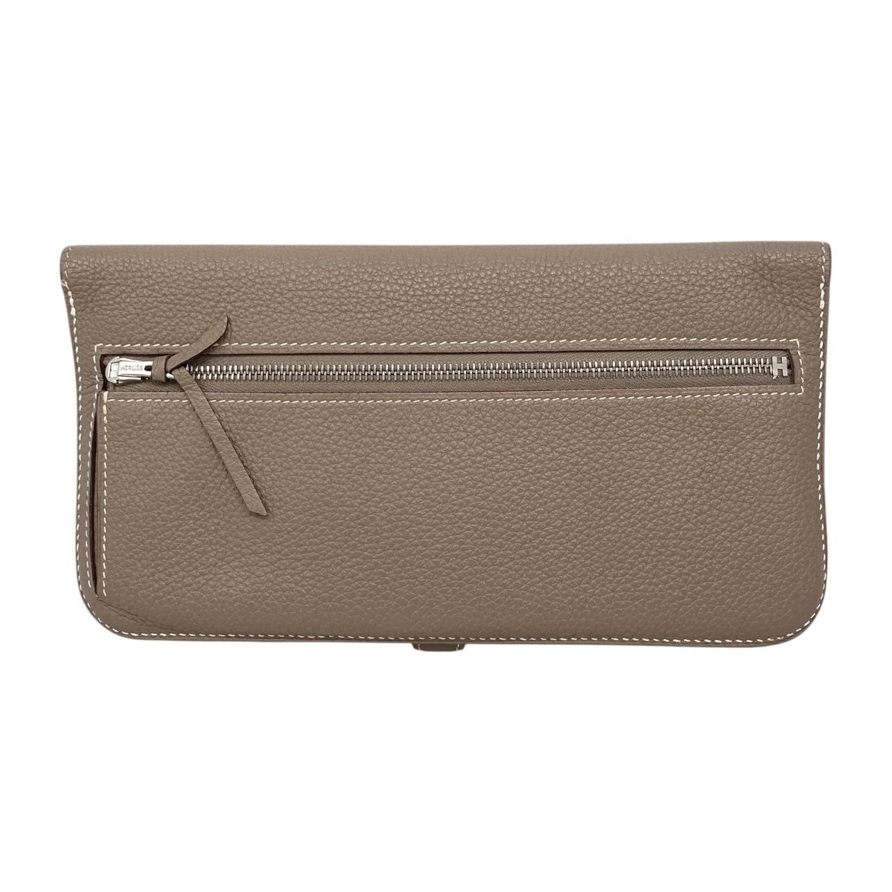 ☆E4714 エルメス 2つ折り長財布 ドゴン D刻印 スイフトレザー