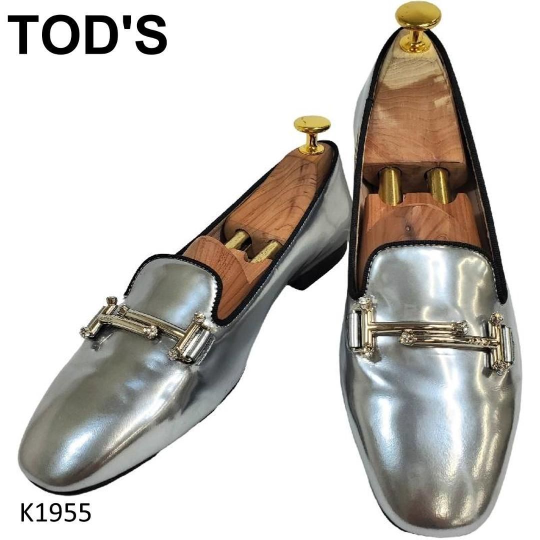 【新品未使用】TOD'S 　ダブルＴ　タイムレス　ビジュー　レアデザイン トッズ ダブルT 金具 タイムレス ビジュー レアデザイン EU36.5