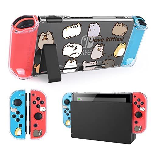 ホワイト5 DLseego 猫 Switch 用 ケース クリアケース ニンテンドー