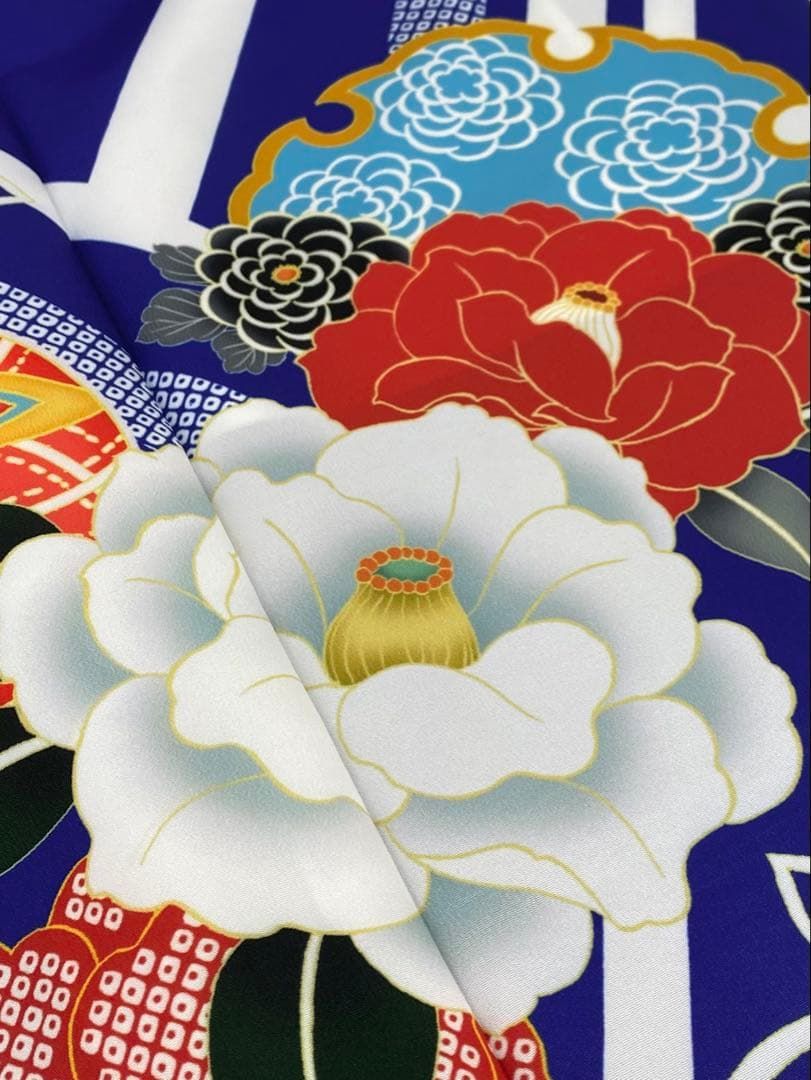 ポリエステル振袖 和モダン 身丈170cm 躾糸付き - メルカリ