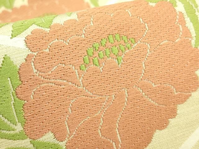 専用帯2521●人間国宝 俵屋 喜多川平朗 羅 有職織物 高級 正絹 全通 名古 帯2521○人間国宝 俵屋 喜多川平朗 羅 有職織物 高級 正絹 全通