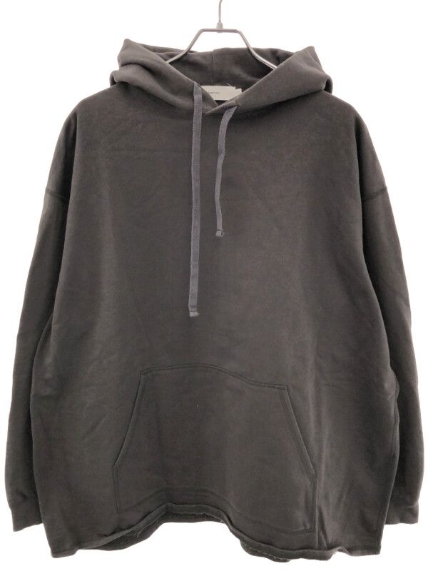 Graphpaper グラフペーパー 21AW COMPACT TERRY HOODIE プルオーバーパーカー チャコール F GU213-70221B