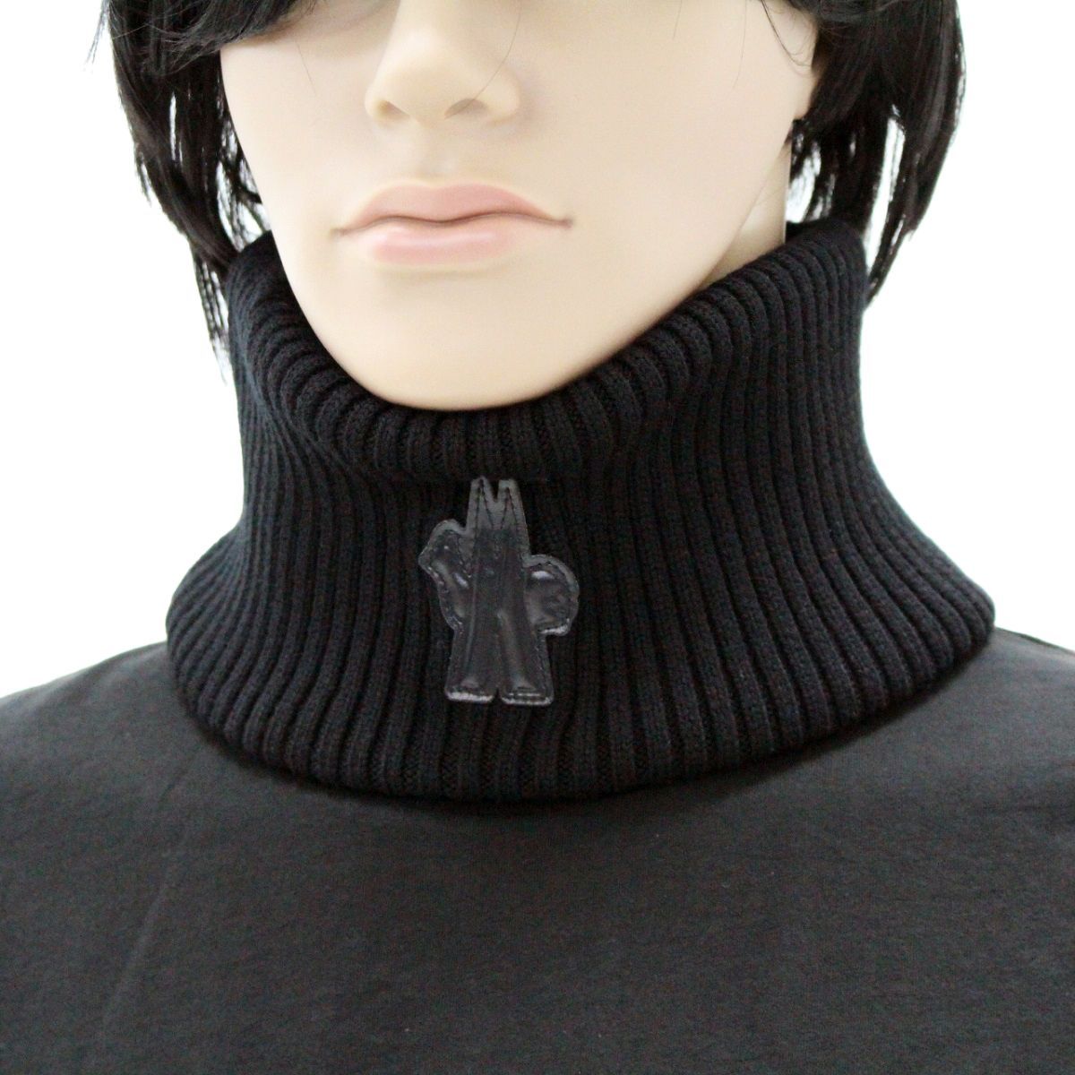 8 MONCLER モンクレール グルノーブル 3 G 00007 M 1131 ブラック ロゴ ネックウォーマー