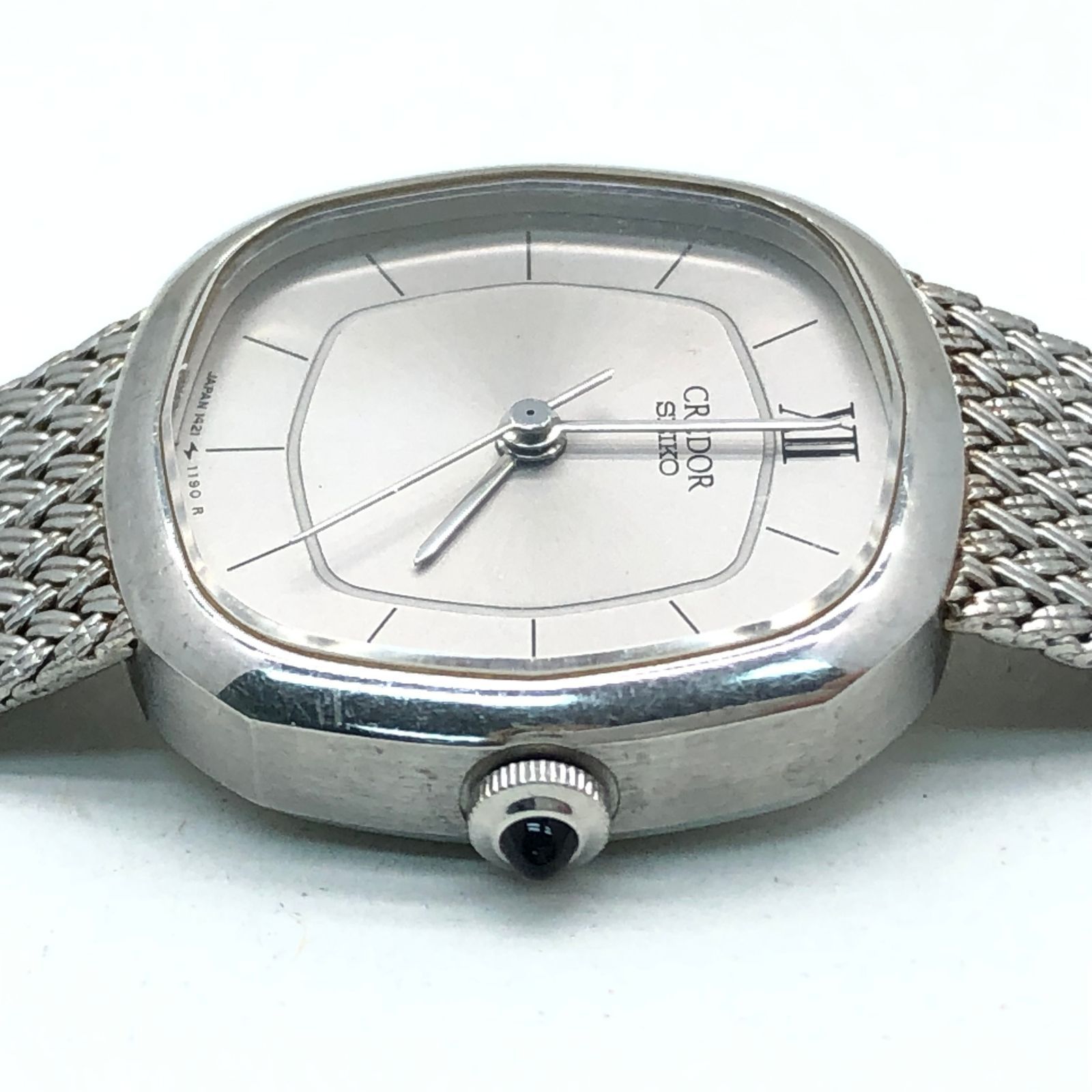 SEIKO クレドール 1421-5020 レディース クォーツ 腕時計 シルバー  