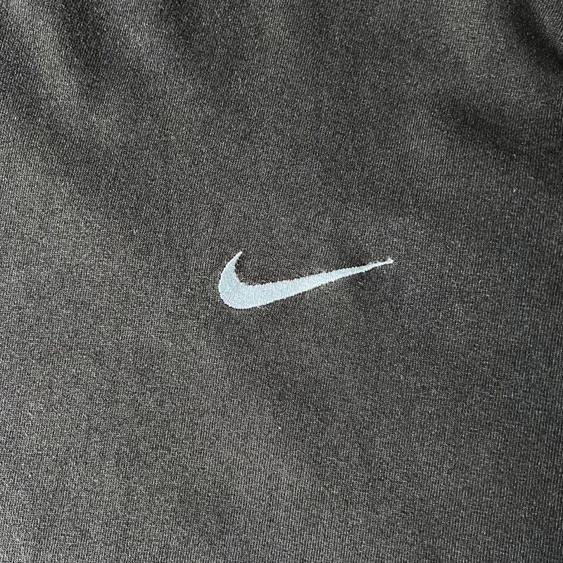 90s NIKE ナイキ スウォッシュロゴ刺繍 半袖ラガーシャツ Lサイズ NIKE ナイキ 90s?00s ボーダー プリント スウォッシュ ロゴ刺繍