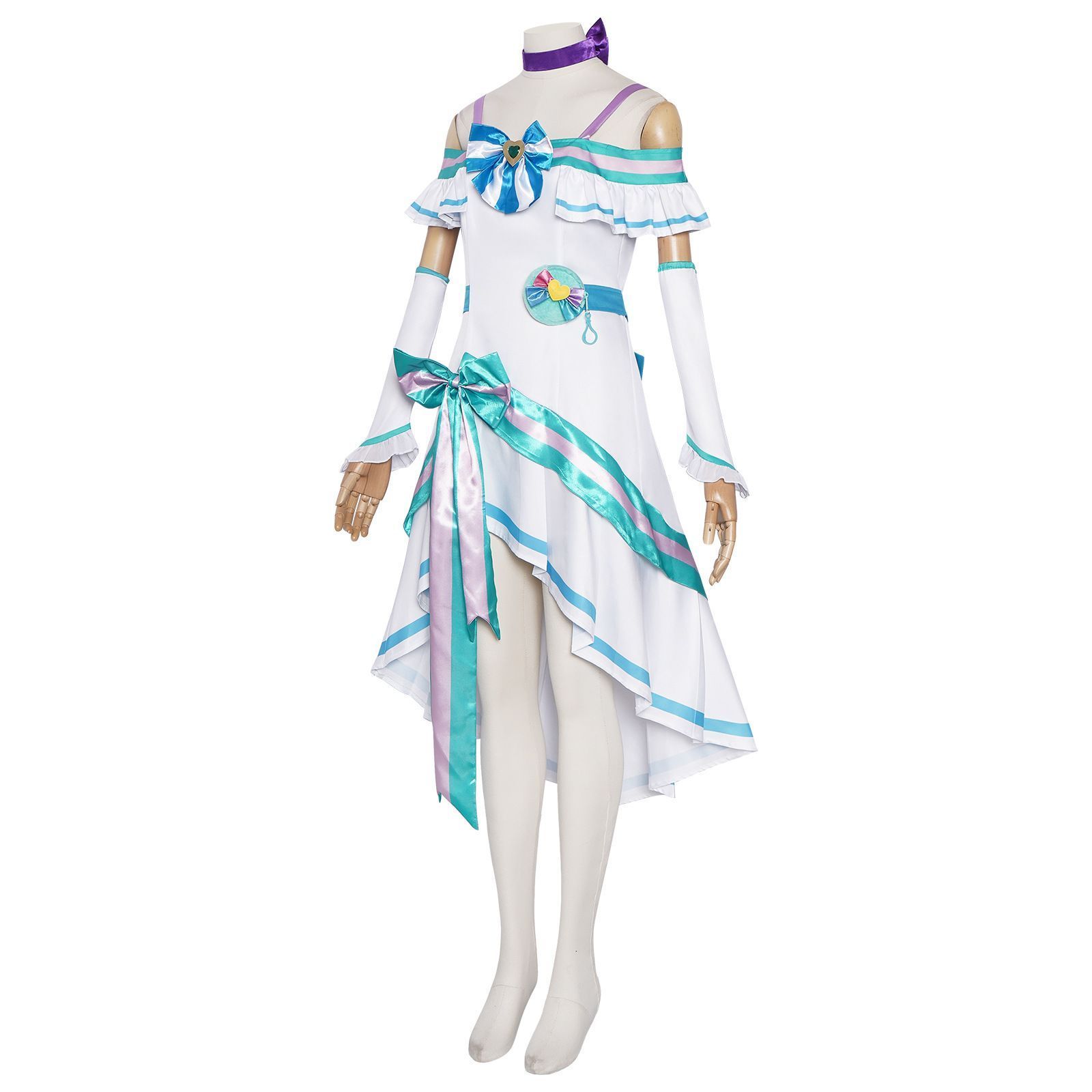 コスプレ 衣装 ユリ天使 ワンダフルプリキュア アニメ風 仮装 キャラクター服 M2508015-4