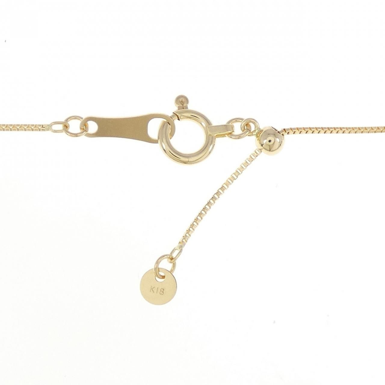 14KYG/K18YG フラワー ダイヤモンド ネックレス - メルカリ 