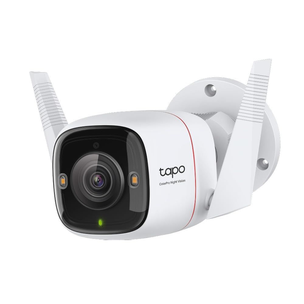 TP-Link Tapo 防犯カメラ 屋外 監視カメラ 屋外防犯 2K QHD ColorProナイトビジョン PoE 有線LAN 無線接続 音声通話 AI検知 IP66 防水防塵 microSD|クラウド 2. PoE 高感度センサー搭載|Ver.2.0